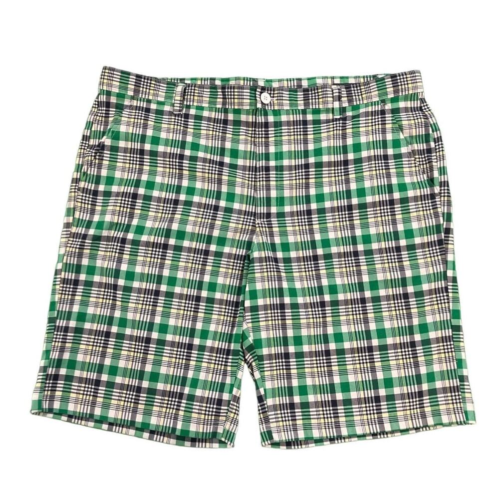 IZOD Golf Men's Multicolor Plaid Casual Golf Shorts w/ Pockets | Size 42